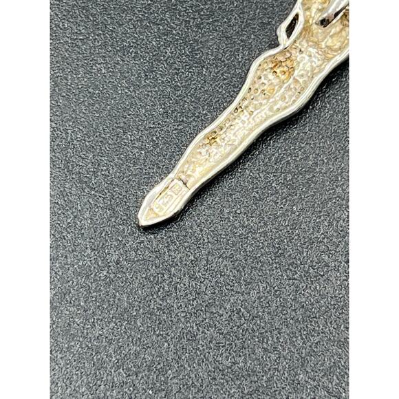 KIM Signed Sterling Wedding Necklace Lovers Embrace Infinity Pendant Adam Eve - Picture 16 of 16